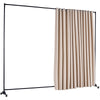 Room Divider Portable Panel Separator Privacy Screen w/ Wheels 118"x94"
