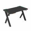47" Gaming Desk Computer Table PC Laptop RGB LED Lights Racing Gamer Workstation