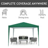 Gazebo Party Tent Marquee 3x3m Waterproof PVC Garden PE Outdoor Wedding Canopy