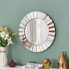 ITALIAN Medium Modern Wall Round Bathroom Hallway Bedroom Wall Mirror 60 cm UK