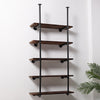 Wood Industrial Floating Shelves Pipe Shelf Storage Rustic Vintage Shelving Kit