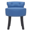 Velvet/PU Dressing Table Chair Small Guest Reception Stool Button Padded Seat