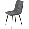 4 Pcs Linen Dining Chairs Set Soft Padded Seat Metal Leg Modern Office Kitchen