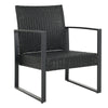 3Pcs Bistro Set Patio Garden Furniture Outdoor Indoor Table 2 Chair Rattan Style