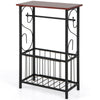 Bathroom Storage Cabinet Narrow Sofa Side Table End Table W/ Toilet Paper Holder