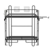Bathroom Over Toilet Storage Bath Rack Washing Machine Shelf Unit w/ Roll Holder