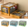 Stackable Fully Open Storage Box Foldable Plastic Clothes Toys Container Case UK