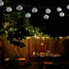 Solar LED Moroccan Ball Garden String Fairy Lights Hanging Lantern Lamp Outdoor