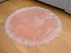 Blush Pink Shaggy Rugs Non Slip Bedroom Mats Fluffy Soft Faux Fur Sheepskin Rug