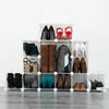 Interlocking 16 Compartment Shoe Organiser Storage Cube Rack Black White Design