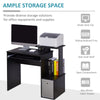 Computer Desk with Sliding Keyboard Tray Storage Drawer Shelf Workstation Black