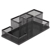 Cube Mesh Style Pen Pencil Ruler Holder Desk Stationery Storage Organizer Black