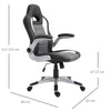 Racing Office Chair PU Leather Bucket Computer Gaming Swivel Adjustable
