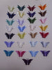 20 3d PEARLESCENT BUTTERFLY TOPPER WALL DECORATION DECOR STICKERS GIRLS ROOM cur