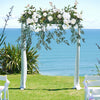 Artificial Flower Row Outdoor Wedding Arch Top Table Backdrop Flower Wall Decor