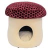 Pet Ottoman Padded Stool Footstool Cute Mushroom Cat Kitten House Nest Bed Condo