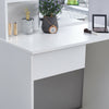 White Dressing Table Set Makeup Vanity Desk Bedroom w/ Drawer&Mirror&