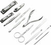 12PCS NAIL CARE KIT CUTTER SET CLIPPERS MANICURE PEDICURE CUTICLE TOOL TRAVELING