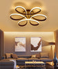 Modern LED Ceiling Light Metal Acrylic Chandelier Flower Lamp Living Dining Room