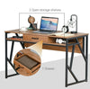 Industrial Computer Desk Office Laptop Pc Workstation Writing Study Table Drawer