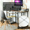 Wooden Computer Desk Writing Table Workstation W/ Monitor Stand & Keyboard Tray