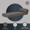 Jumbo Cord Z Bed Single Size Fold Out Chairbed Sofa Seat Foam Guest Futon Chair