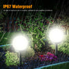 Large Jumbo Outdoor Garden White LED Ball Solar Light Lamp Giant Globe Post UK