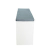 White Shoe Storage Bench Cabinet Soft Padded Seat Organiser Shelves Stand Rack