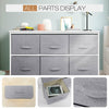 5|6|8 Draws Fabric Chest of Drawer Bedroom Furniture Hallway Storage Metal Frame