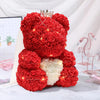 Wedding Foam Rose Flower Bear LED Light Up Floral Teddy with Box Valentine Gift