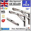 2pcs Folding Shelf Brackets, Heavy Duty, Stainless Steel Foldable Table Hinge UK