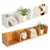 Floating Corner Shelf Wall Mounted Bookshelf Storage Display Unit Shelving Wood