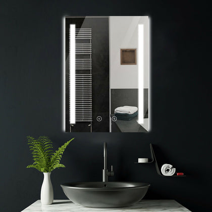 Illuminated Bathroom LED Mirror with Touch Control Sensor Demister RGB Lights
