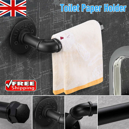 Toilet Paper Holder Stainless Steel Matte Black Toilet Roll Holder Wall Mounted