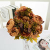 13 Heads Peony Flowers Bouquet Artificial Decor weddings home x6 colou