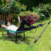 Portable Folding Hammock Outdoor Garden Swing Chair Seat W/ Stand-Folds Camping