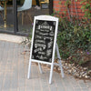 Large Vintage Wooden A Board Sign Chalkboard Restaurants Shop Message Board