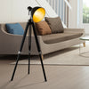 Tripod Floor Lamp Retro Studio Lampshade Reading Light Wooden Legs Adjustable