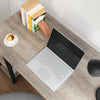 Modern Computer Desk Office Large Shelf Storage Metal Writing PC Laptop Table