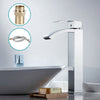 Basin Mixer Taps Tall Waterfall Bathroom Sink Tap Brass Faucets Chrome Polished