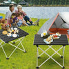 FOLDING CAMPING TABLE LIGHTWEIGHT PORTABLE OUTDOOR ALUMINIUM FRAME WITH BAG UK