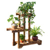 Wooden Plant Stand 3 Tier Vertical Shelf Flower Display Rack Home Outside Damp