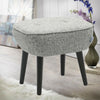 Modern Fabric Sofa Stool Upholstered Foot Rest Padded Seat Accent Chairs Lounge