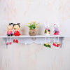 Heart Shaped Floating Wall Shelf Bookshelf Display Storage With Coat Hooks Set