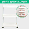 2-4 Tier Kitchen Bathroom Trolley Rack Holder Storage Shelf Organiser on Wheels