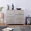 Fabric Cabinet Storage Unit Chest of Drawers Metal Frame Organiser Bedside Table
