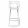 MASTERS MODERN DESIGNER PLASTIC BAR STOOL CHAIR 75CM & 65CM GREY BLACK WHITE