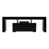 WHITE/BLACK HIGH GLOSS TV DVD CABINET STORAGE FURNITURE UNIT STAND