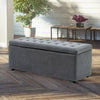 Large Chesterfield Storage Ottoman Bench Box Widnow Seat Stool Bedroom Footstool