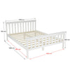 Standard Double Bed Frame 4FT6 Solid Wood Pine for Teens Fit Mattress 190x135cm